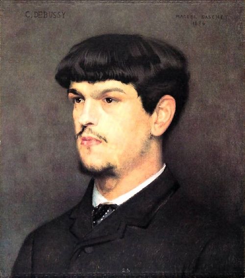Portrait du compositeur Claude Debussy par Marcel Baschet.